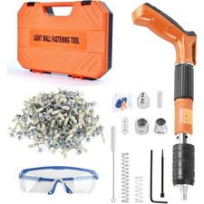 Mini Pistola Sparachiodi Manuale,Pistola per Unghie Sparachiodi con 100 Chiodi