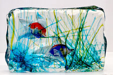 Scultura blocco pesci acquario