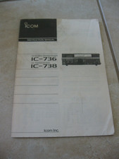 Icom ORIGINALE IC-736 IC-738 Manuale istruzioni in discrete condizioni