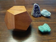 Etere - Dodecaedro solido platonico realizzato a mano