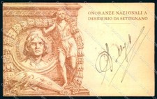 Firenze Settignano Onoranze Nazionali Desiderio cartolina JK0804