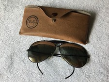 Occhiale Ray-Ban Original Bausch & Lomb doppio specchio nero vintage anni '70