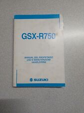 MANUALE USO MANUTENZIONE  SUZUKI GSX-R750 2003 ITALIANO GSX R750 LIBRETTO MOTOR