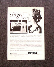 M165- Advertising Pubblicità -1960- SINGER 401 , AUTOMATICA MACCHINA DA CUCIRE