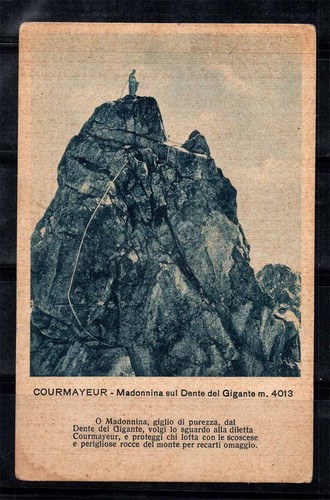 Courmayeur 1900 cartolina - courmayeur, 1900-40