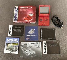 NINTENDO GAME BOY ADVANCE SP ROSSO - BOXATO - 100%ORIGINALE - VERSIONE USA -RARO