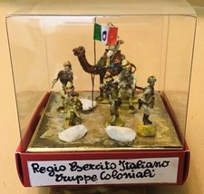 REGIO ESERCITO ITALIANO, LIBIA 1941, Set Truppe Coloniali, Metallo ,Tutto Tondo