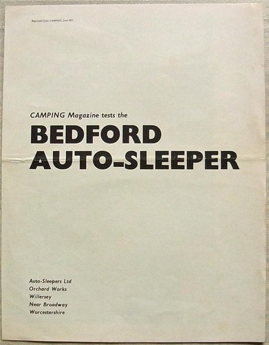 Bedford auto sleeper rivista - bedford, auto-sleeper