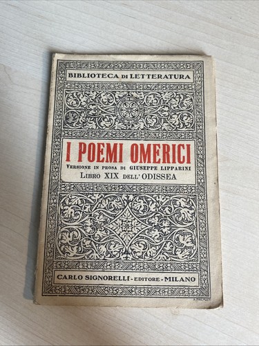Poemi omerici libro xix - poemi,