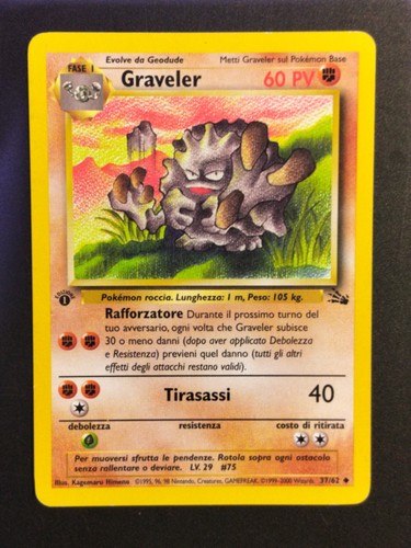 Graveler 62 fossil - graveler,
