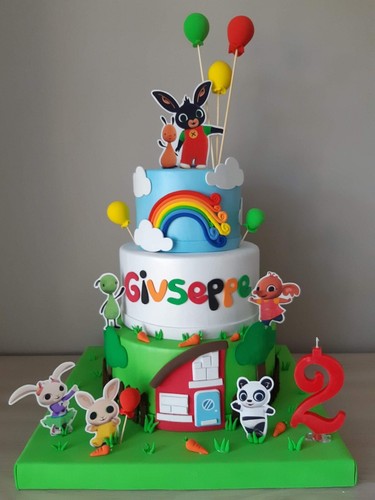 Torta scenografica bing - torta,