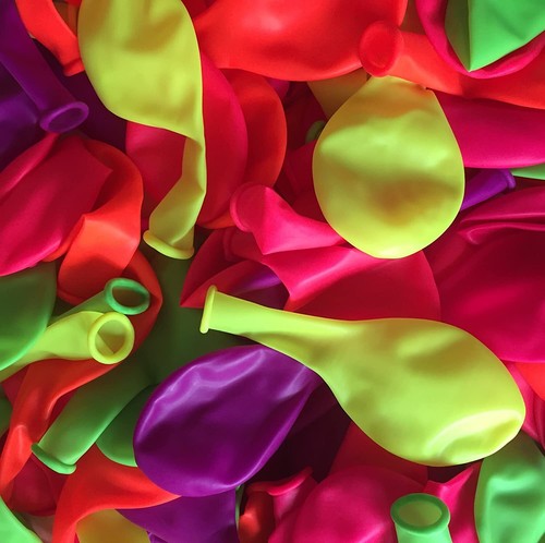 100 palloncini neon luce nera - neon,