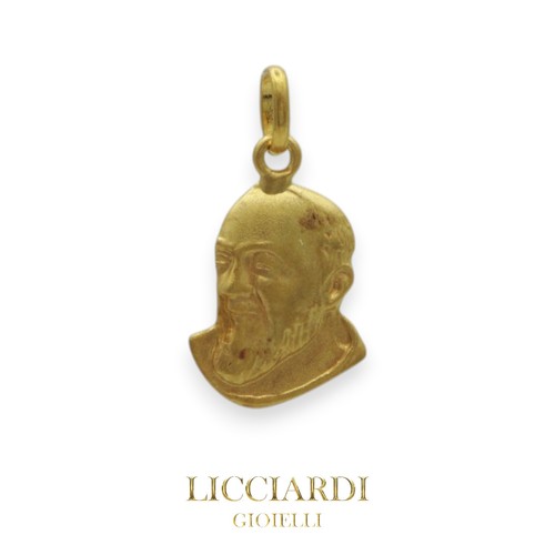 Ciondolo unisex padre pio oro - unisex,