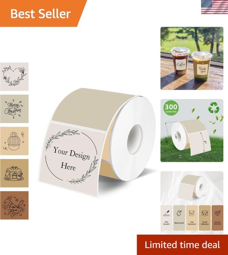 Square thermal labels - square, stickers