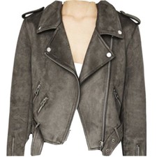 chiodo velluto grigio ZARA