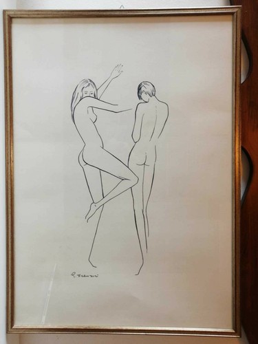 Quadro con cornice - con, coppia