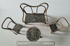 Salottino vimini vintage per Casa Bambole (Fatto a mano - primi '900 - 4 pezzi)