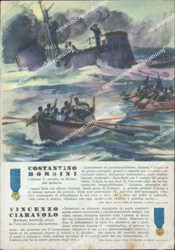 Be268 cartolina medaglie - cartolina, le