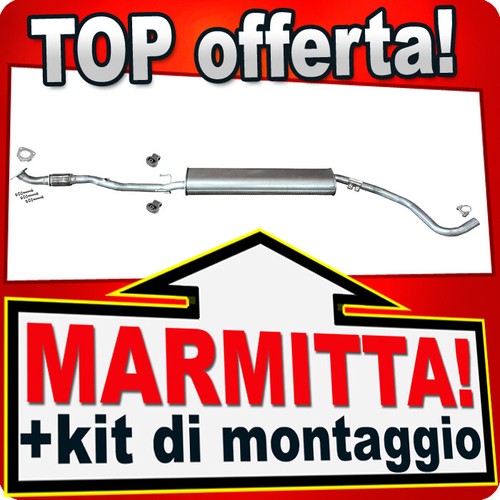 Silenziatore centrale per opel - silenziatore,
