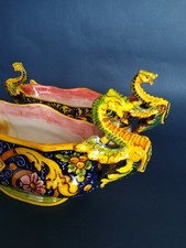 Coppia Ceramiche Buscaroli Bologna Draghi Alati Minghetti Domeniconi Faenza