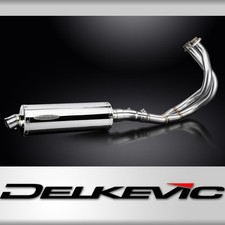 Silenziatore inox ovale scarico completo 2-1 350mm Kawasaki Z650RS Z650 RS 2022-2023