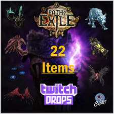 Path of Exile Twitch Drops - 5 Ali + 2 Portali + ALTRO - 22 Articoli/Pelle PoE