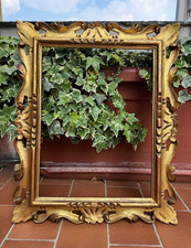 CORNICE ANTICA IN LEGNO DORATO