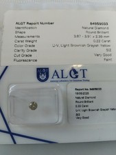 diamante   0, 22CT certificato