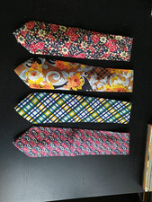 Lotto 4 Cravatte Uomo vintage