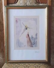 VECCHIO QUADRO SALVADOR DALÌ APPARIZIONE DI CRISTO SALVADOR DALI 48 X 37 X 2 