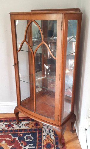 Vetrinetta vintage noce - vetrinetta,