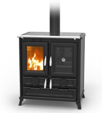 Stufa cucina a legna in acciaio e ghisa 5 stelle THERMOROSSI Klaretta Evo 8,2 kW