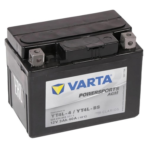 Batteria moto varta yt4l 3ah - batteria,