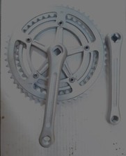 Guarnitura bici corsa marcata NERVAR, in alluminio doppia corona Bianchi Colnago