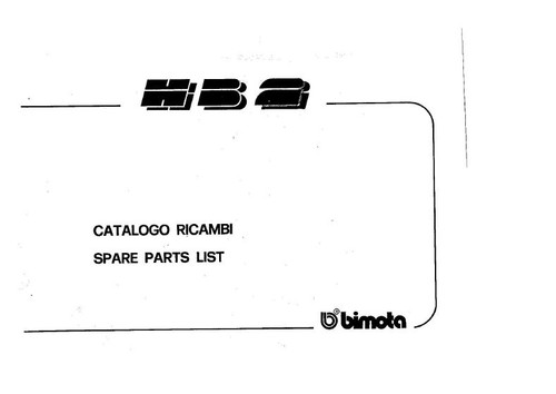 Catalogo ricambi bimota hb2 - catalogo,