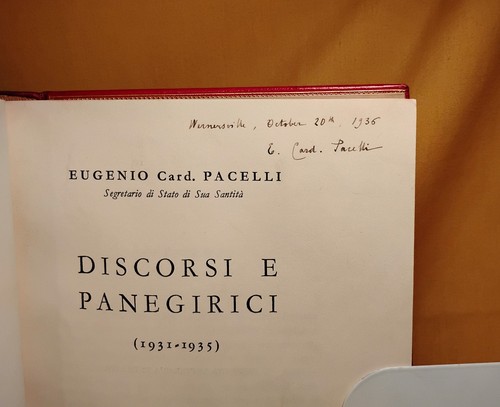 Signed card pacelli pius - signed, (pius