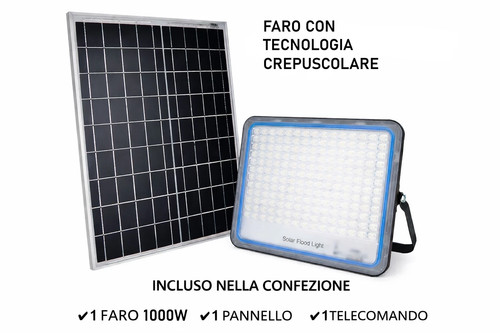 Faro energia solare 1000w - 1000w, led