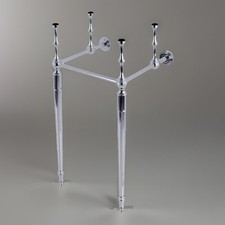 Kingston Ottone VPB33141 Gambe per lavello consolle in ottone edoardiano, cromo lucido