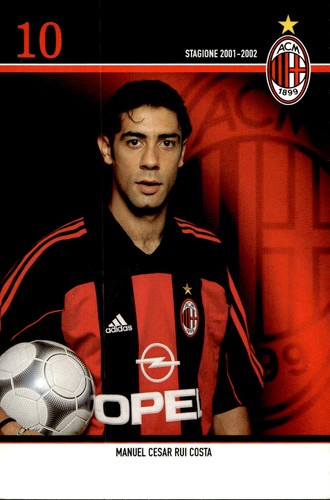 Cartolina calcio manuel - manuel, rui