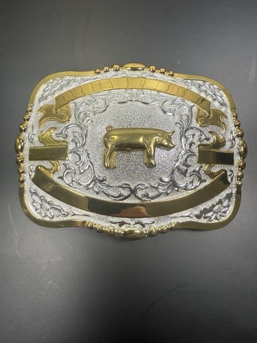 Fibbia cintura trofeo maiale