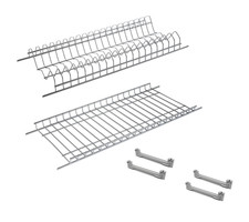 Kit Scolapiatti incasso in metallo per pensili cucina da 60-80-90 cm con staffe