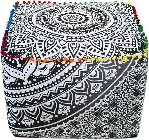 Copri pouf boho mandala - pouf,