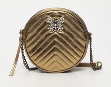 Twin Set borsa rotonda oro