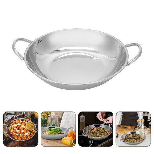 Padella wok doppio manico - padella,