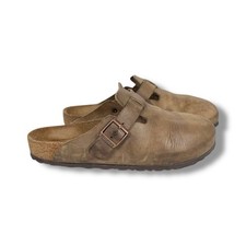 Birkenstock Morbido plantare Boston zoccoli tabacco pelle oliata uomo 10-10,5 (EU 43)