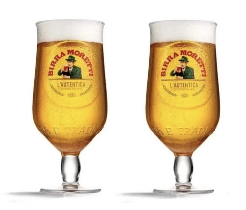 Bicchieri birra moretti - birra,