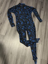 Tuta Dive Goddess Skin lunghezza intera manica lunga blu e nera taglia 5