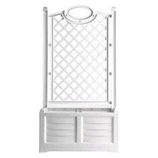 Fioriera Pvc Rettangolare 'Separe'' 80 X 42,5 X H150 Cm Lt.120 - Bianco