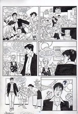 MONTANARI & GRASSANI - TAVOLA ORIGINALE DYLAN DOG - 'LA DONNA URLANTE'