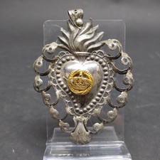 Ex voto in argento con corona